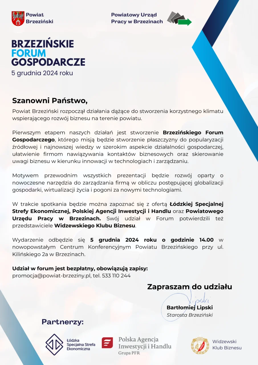 forum gospodarcze plakat